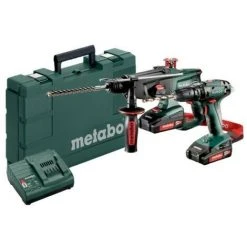 METABO 685090000 - Kit Li-Ion 18V 23.4 SB18KHA18lTX2xli-power 18V 2AhSC30 Boîtier En Métal