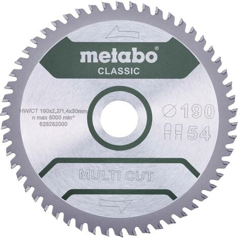 Metabo MULTI CUT CLASSIC 628661000 Lame De Scie Circulaire 165 X 20 X 1.4 Mm Nombre De Dents: 42 1 Pc(s) 3 Metabo MULTI CUT CLASSIC 628661000 Lame De Scie Circulaire 165 X 20 X 1.4 Mm Nombre De Dents: 42 1 Pc(s)