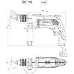 Metabo - Perceuse à Percussion 650W 9Nm - SBE 650 -Metabo Soldes 38059268 3