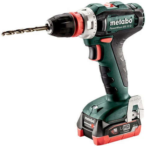 Metabo PowerMaxx BS 12 Q 12v 2x4.0Ah LiHD Quick System Drill Driver In Case 3 Metabo PowerMaxx BS 12 Q 12v 2x4.0Ah LiHD Quick System Drill Driver In Case