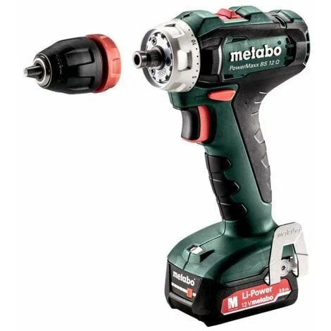 Metabo Perceuses-visseuses Sans-fil 12V POWERMAXX BS 12 Q / 2x Batterie 2,0 Ah Dans Le Coffre 3 Metabo Perceuses-visseuses Sans-fil 12V POWERMAXX BS 12 Q / 2x Batterie 2,0 Ah Dans Le Coffre