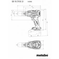 Metabo Robinets Batterie 18 GB LTX BL Q I / 2x Batterie 5,2Ah En MetaBox 145 L -Metabo Soldes 43946258 2
