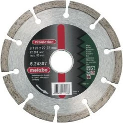 Disque à Tronçonner Diamanté Metabo 624307000 Diamètre 125 Mm Ø Intérieur 22.23 Mm 1 Pc(s)