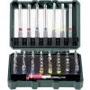 Metabo Promotion 626702000 Jeu Dembouts 56 Pièces Vis à Fente, Cruciforme Phillips, Vis Pozidriv, 6 Pans Intérieurs, 6