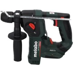 Metabo BH 18 LTX BL 16 Perceuse à Percussion Sans Fil 18 V 1,3 J SDS-plus Brushless + 2x Batteries 4,0 Ah + Chargeur + Jeu De Perceuses Et Burins - 11 Pièces, Certifié PGM + Coffret MetaBOX -Metabo Soldes 48934142 3
