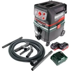 Metabo ASR 36 18 BL 25 M SC 36 V (2x 18 V) Aspirateur Sec/humide 25 L Sans Balai + 2x Batteries 5,5 Ah + Chargeur -Metabo Soldes 50201075 4