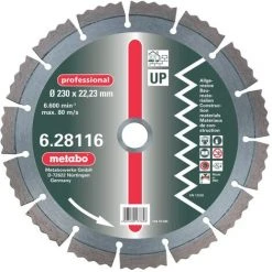 METABO Disque De Coupe Diamant. 350 X 3.2 X 20.0 / 25.4mm. Pr