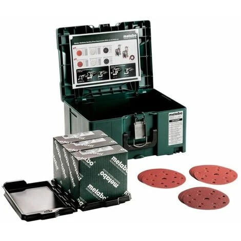 METABO Metaloc Set Abrasif Multi-trou. Ø 150 Mm. Série Professionnelle. Pour Bois + Métal (626756000 3 METABO Metaloc Set Abrasif Multi-trou. Ø 150 Mm. Série Professionnelle. Pour Bois + Métal (626756000