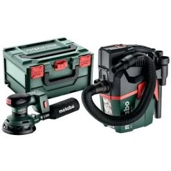 Metabo Set Ponceuse Excentrique Sans Fil SXA 18 LTX 125 BL + Aspirateur Sans Fil AS 18 L PC Compact - 691199000