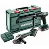 METABO Machines à Batterie Combo Ensemble | BS 18 | W 18 L 9-125 | 2x Batterie 4.0 Ah | Chargeur SC 30 -Metabo Soldes 55657956 1