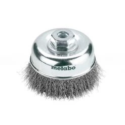 Brosse Boisseau Métallique M14 100mm Acier Ondulé Metabo