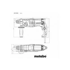 Metabo Coffret Marteau Perforateur Burineur SDS Plus Filaire KHE 2645 -Metabo Soldes 60702656 4