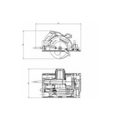 Metabo Coffret MetaBOX Scie Circulaire Filaire KS 55 FS 9 Metabo Coffret MetaBOX Scie Circulaire Filaire KS 55 FS -Metabo Soldes 60702670 3