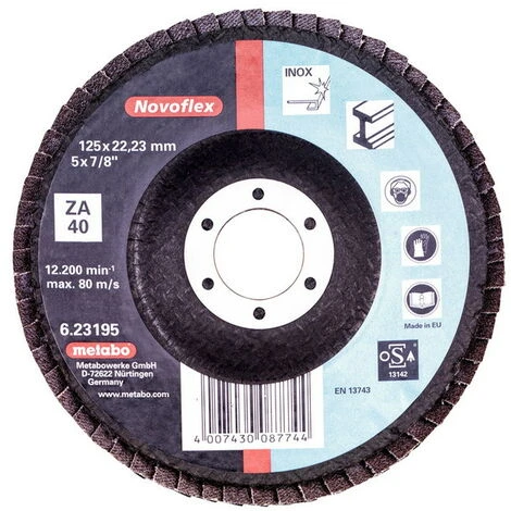 Metabo Plateau Abrasif Lam. 125 P 40 Pour Meuleuse 4 Metabo Plateau Abrasif Lam. 125 P 40 Pour Meuleuse – Image 2