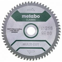 Metabo Lame Classic "Multi Cut" HW/CT 305x30, 80 FZ/TZ -5° Pour Scie Circulaire