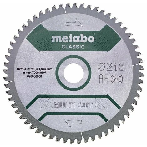 Metabo Lame Classic "Multi Cut" HW/CT 305x30, 80 FZ/TZ -5° Pour Scie Circulaire 3 Metabo Lame Classic "Multi Cut" HW/CT 305x30, 80 FZ/TZ -5° Pour Scie Circulaire