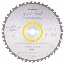 Metabo Lame Pour TKHS315C 24 Dents Pour Scie Circulaire