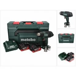 Metabo HG 18 LTX 500 Souffleur D'air Chaud Sans Fil 18 V 300 - 500 ° C + 2x Batteries 5,5 Ah + Chargeur + Coffret MetaBox -Metabo Soldes 62943488 5