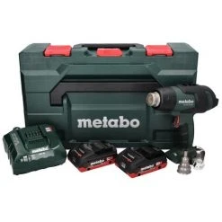 Metabo HG 18 LTX 500 Souffleur D'air Chaud Sans Fil 18 V 300 - 500 ° C + 2x Batteries 4.0 Ah + Chargeur + Coffret MetaBox -Metabo Soldes 62944148 4