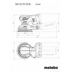 Metabo SXA 18 LTX 125 BL 600146850 Ponceuse Excentrique Sans Fil Sans Batterie 18 V 7 Metabo SXA 18 LTX 125 BL 600146850 Ponceuse Excentrique Sans Fil Sans Batterie 18 V -Metabo Soldes 64828168 3
