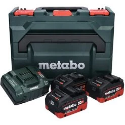 Metabo Set De Base LIHD: 3x Batteries 5,5 Ah + Chargeur + Coffret MetaBOX (685069000) -Metabo Soldes 68543926 2