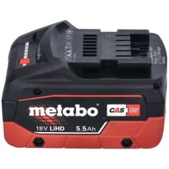 Metabo KS 18 LTX 57 Scie Circulaire à Main Sans Fil 165 Mm 18V + 1x Batterie 5,5 Ah + Coffret MetaBOX - Sans Chargeur -Metabo Soldes 68543934 5