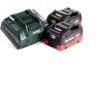 Metabo 2x Batterie 8,0 Ah 18V LiHD + Chargeur Metabo ASC 145 (627378000) (625369000) -Metabo Soldes 68957094 1