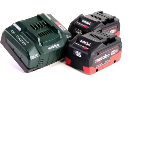 Metabo 2x Batterie 8,0 Ah 18V LiHD + Chargeur Metabo ASC 145 (627378000) (625369000) 3 Metabo 2x Batterie 8,0 Ah 18V LiHD + Chargeur Metabo ASC 145 (627378000) (625369000)