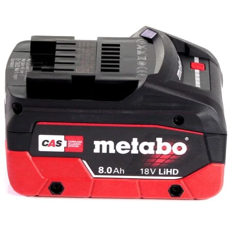 Metabo 2x Batterie 8,0 Ah 18V LiHD + Chargeur Metabo ASC 145 (627378000) (625369000) 5 Metabo 2x Batterie 8,0 Ah 18V LiHD + Chargeur Metabo ASC 145 (627378000) (625369000) â Image 3