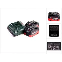 Metabo 2x Batterie 8,0 Ah 18V LiHD + Chargeur Metabo ASC 145 (627378000) (625369000) 10 Metabo 2x Batterie 8,0 Ah 18V LiHD + Chargeur Metabo ASC 145 (627378000) (625369000) -Metabo Soldes 68957094 4