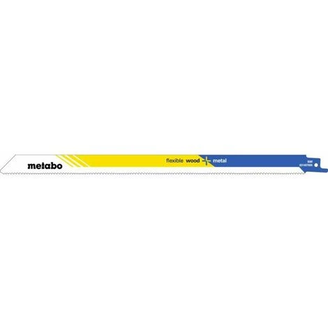Metabo 5 Lames De Scies Sabres, B+m, Flexible, 300 X 0,9 Mm (631407000) 3 Metabo 5 Lames De Scies Sabres, B+m, Flexible, 300 X 0,9 Mm (631407000)