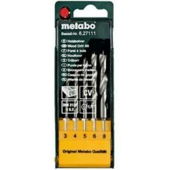 Metabo Coffret De Mèches à Bois, 5 Pièces E 6,3 (627111000) -Metabo Soldes 8975399 2