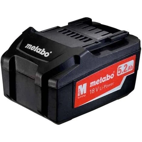 METABO Batterie 18V Li-Ion 5,2 Ah - 625592000 3 METABO Batterie 18V Li-Ion 5,2 Ah - 625592000